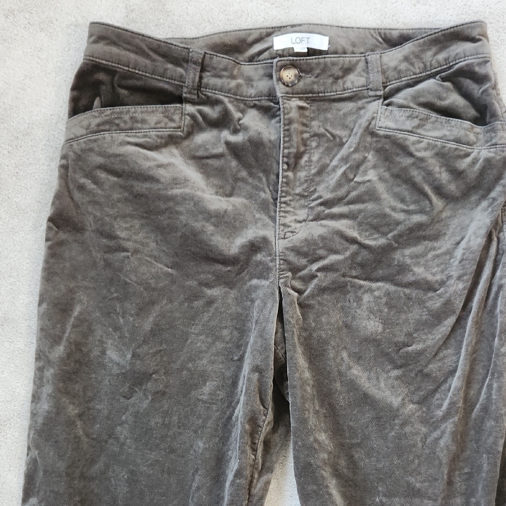 Barrel Pants in Stretch Velvet - 10